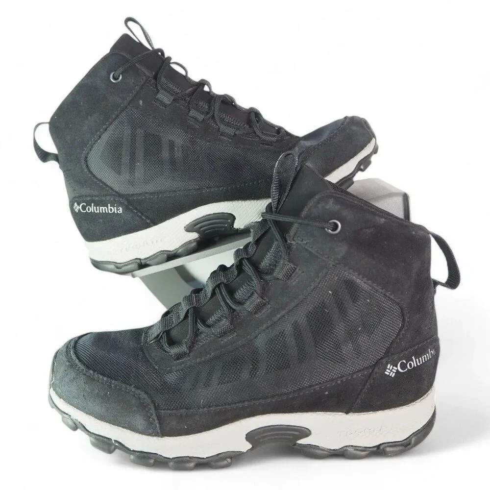 Columbia Flow Borough Mid Outdoor Hiking‎ Boots Black BY0121-010 Youth 3